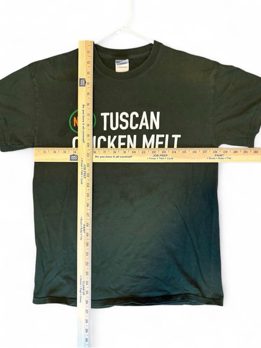 Gildan Dark Green "Tuscan Chicken Melt" Graphic Tee - Picture 4 of 4
